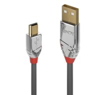 Lindy USB 2.0 Typ A an Mini-B Kabel Cromo Line 0.5m ( 36630 36630 36630 ) kabelis  vads