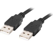 Lanberg CA-USBA-20CU-0010-BK USB cable 1m 2.0 USB A Black ( CA USBA 20CU 0010 BK CA USBA 20CU 0010 BK ) USB kabelis