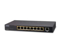 PLANET 8-Port 10/100/1000Mbps 802.3at PoE + 1-Port 1000Mbps ( GSD 908HP ) komutators