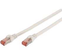DIGITUS Patchkabel Cat6 S/FTP 2xRJ45 1.0m weis Hebelschutz ( DK 1644 010/WH ) tīkla kabelis