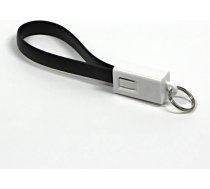 Kabel USB Logo microUSB  breloczek na klucze  czarny ( 1131120 1131120 ) USB kabelis