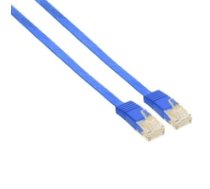 InLine 1m Patchkabel flach  U/UTP  Cat.6 - blue ( 71601B 71601B 71601B ) tīkla kabelis