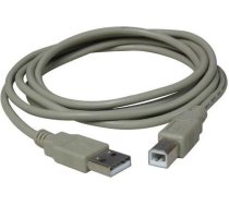 Kabel USB Logo USB-A - USB-B 1.8m Grey (17057) ( 17057 17057 ) USB kabelis