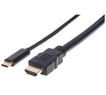 Manhattan USB Typ C auf HDMI-Adapterkabel 2m schwarz ( 151764 151764 151764 ) kabelis  vads