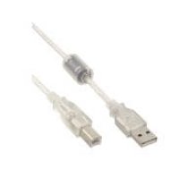 USB 2.0 cable - USB-Kabel - USB (S) zu USB Typ B (S) ( 34503 Inline_ 34503 ) adapteris