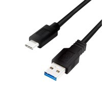 LOGILINK - USB 3.2 Gen1x1 cable  USB-A male to USB-C male  black  0.5m ( CU0167 CU0167 CU0167 ) USB kabelis