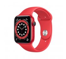 Apple Watch Series 6 GPS + Cell 44mm Red Alu Red Sport Band ( M09C3FD/A M09C3FD/A M09C3EL/A M09C3FD/A M09C3WB/A ) Viedais pulkstenis  smartwatch