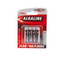 ANSMANN  Battery  Micro AAA red-line 4pcs/pack  Alkaline ( 5015553 5015553 5015553 ) Baterija