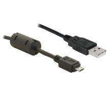 USB Kabel Delock A - Micro-B St/St 1.00m sw ( 82299 ) USB kabelis