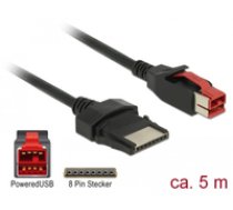85481 Schwarz 5m PoweredUSB Stromkabel (85481) ( 85481 ) kabelis vads