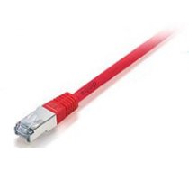 Patchkabel equip RJ45 S/FTP Cat6 0.50m rot (SSTP) PIMF HF ( 605527 ) tīkla kabelis