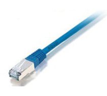 Patchkabel equip RJ45 S/FTP Cat6 1.00m blau (SSTP) PIMF HF ( 605630 ) tīkla kabelis