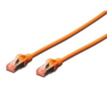 DIGITUS Patchkabel Cat6 S/FTP 2xRJ45 1.0m oran Hebelschutz Polybeutel ( DK 1644 010/OR ) tīkla kabelis