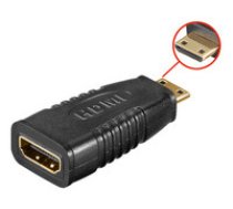 MicroConnect HDMI 19 - HDMI 19C F-M Adapter HDMI Female-HDMI Mini male. ( HDM19F19MC ) kabelis video audio