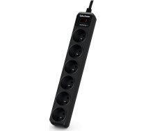 CyberPower Tracer III B0620SC0-FR surge protector 6 AC outlet(s) 200 - 250 V 1.8 m Black ( B0620SC0 FR B0620SC0 DE / FR B0620SC0 FR ) elektrības pagarinātājs