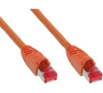 InLine Patchcord S/FTP  PiMF  Cat.6  PVC  orange 0.3m (76433O) ( 76433O 76433O 76433O ) tīkla kabelis