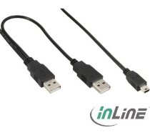 InLine 33107X 1m Mini-USB B Schwarz USB Kabel (33107X) ( 33107X Inline_ 33107X ) kabelis vads