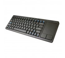 Omega OKB004B Bezvadu Klaviatūra ar iebuvētu TouchPad Priekš Smart TV / Android / MacOS / Linux / iTV / 2.4 Ghz USB Melna (ENG) ( OKB004B 43666 ) klaviatūra