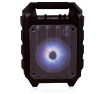 Omega OG82B Bluetooth Bezvadu Skaļrunis ar Micro SD / Radio / AUX / USB / 20W / LED Disco / Karaoke / Mikrofons / Melns ( OG82B 44165 ) pārnēsājamais skaļrunis