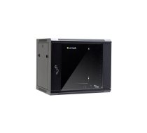 Netrack wall/hanging cabinet 19'' 9U/450 mm glass door black remov. side pan. ( 019 090 645 022 019 090 645 022 )