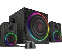 Speedlink skaļruņi Gravity Carbon RGB 2.1 (SL-830100-BK) 4027301380262 ( SL 830100 BK 4027301380262 ) datoru skaļruņi