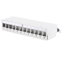 DIGITUS Patchpanel 1HE 12-Port Modular Desktop grau ( DN 93706 )