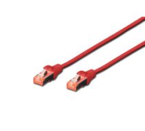 DIGITUS CAT 6A S/FTP Patchkabel  0 5m  rot ( DK 1644 A 005/R DK 1644 A 005/R ) tīkla kabelis