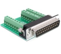 Adapter Delock Terminalblock 27Pin - D-Sub25 Stecker ( 65318 ) adapteris
