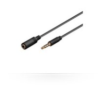 MicroConnect  3.5mm 4-pin 0.5m M-F Black Audio Extension Cable  ( IPOD002B IPOD002B IPOD002B ) kabelis video  audio