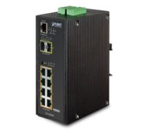 IP30 L2/L4 SNMP Manageable 8-Port Gigabit POE(Af) Switch + 2-Port Gigabit SFP Industrial Switch (-40 to 75 C) ( IGS 10020PT ) komutators