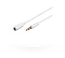 MicroConnect 3.5mm 4-pin 1m M-F White Audio Extension Cable  ( IPOD003A IPOD003A IPOD003A ) kabelis video  audio