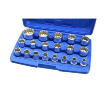 Geko Muciņu atslēgu komplekts 1/2'' 8-32mm (19gab.) 12-kanšu ( 5901477121159 G13546 )