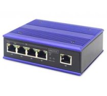DIGITUS Industrieller 4-Port Fast Ethernet PoE Sw. + Uplink ( DN 650107 DN 650107 DN 650107 ) komutators