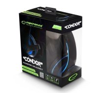 Esperanza ESPERANZA STEREO HEADPHONES WITH MICROPHONE FOR GAMERS CONDOR BLUE 5901299922392 ( EGH300B EGH300B EGH300B ) austiņas