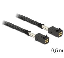 DeLOCK 0.5m Mini SAS HD x 4 SFF 8643 0.5m (83386) ( 83386 4043619833863 ) kabelis vads
