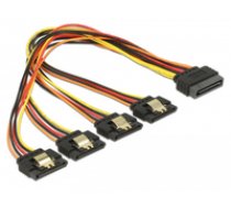 DELOCK Stromkabel 4x 15Pin SATA - 2x 15Pin SATA St/Bu 30cm ( DE 60157 60157 60157 ) kabelis datoram