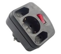 REV Adapter surge protection black  3-gap  switch ( 00135171 00135171 00135171 ) kabelis  vads