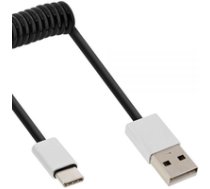 InLine 35872 2m USB A USB C Aluminium black USB Kabel (35872) ( 4043718260768 35872 Inline_ 35872 ) USB kabelis