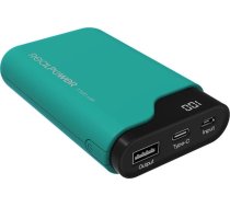 Realpower PB-7500C 7500 mAh Black and Green (243966) ( 4040895004277 243966 ) Powerbank mobilā uzlādes iekārta
