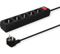 Savio LZ-03 Power strip with anti-surge protection 5 outlets with ground wire  5m ( SAVIO LZ 03 LZ 03 SAVIO LZ 03 ) elektrības pagarinātājs