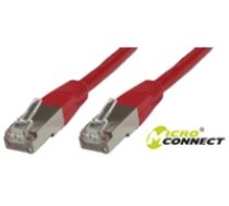 MicroConnect S/FTP CAT6 1m Red LSZH PiMF (Pairs in metal foil) ( SSTP601R ) tīkla kabelis