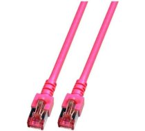 EFB RJ45 Patchkabel S/FTP Cat.6 LSZH 0 25m magenta ( K5519.0 25 ) tīkla kabelis