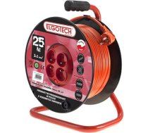 Elgotech Przedluzacz bebnowy OMY 4 x GS pomaranczowy 25m (PZB-40-25Y) PZB-40-25Y (5902694040254) ( JOINEDIT15714137 ) elektrības pagarinātājs