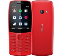 Nokia 210 Red  2.4 "  TFT  240 x 320 pixels  16 MB  Dual SIM  Bluetooth  3.0  USB version microUSB  Main camera 0.3 MP  1020 mAh ( TA 1139 Red TA 1139 RED ) telefons