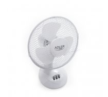 Adler AD 7302 23cm galda ventilators  60W  Oscillation  White ( AD7302 AD7302 AD7302 ) Klimata iekārta