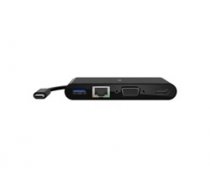 Belkin USB-C to Gigabit-Ethern. HDMI/VGA/USB-A-Adapter  black ( AVC005BTBK AVC005BTBK AVC005btBK ) kabelis  vads