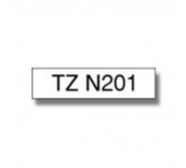 Brother TZe-N201 Non-Laminated Tape Black on White  TZe  8 m  3.5 mm ( TZEN201 TZEN201 TZEN201 TZE N201 )