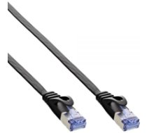 InLine Patchcord Plaski U/FTP  Cat.6A  black 1m (71801S) ( 71801S 71801S 71801S ) tīkla kabelis