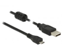 DeLOCK 0.5m  USB 2.0-A/USB 2.0 Micro-B 0.5m USB A Micro-USB B black USB Kab... ( 84900 84900 84900 ) USB kabelis
