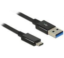 DeLOCK 1m USB 3.1 Gen 2 Type-C/Type-A 1m USB A USB C black USB Kabel (83983) ( DE 83983 83983 83983 ) USB kabelis